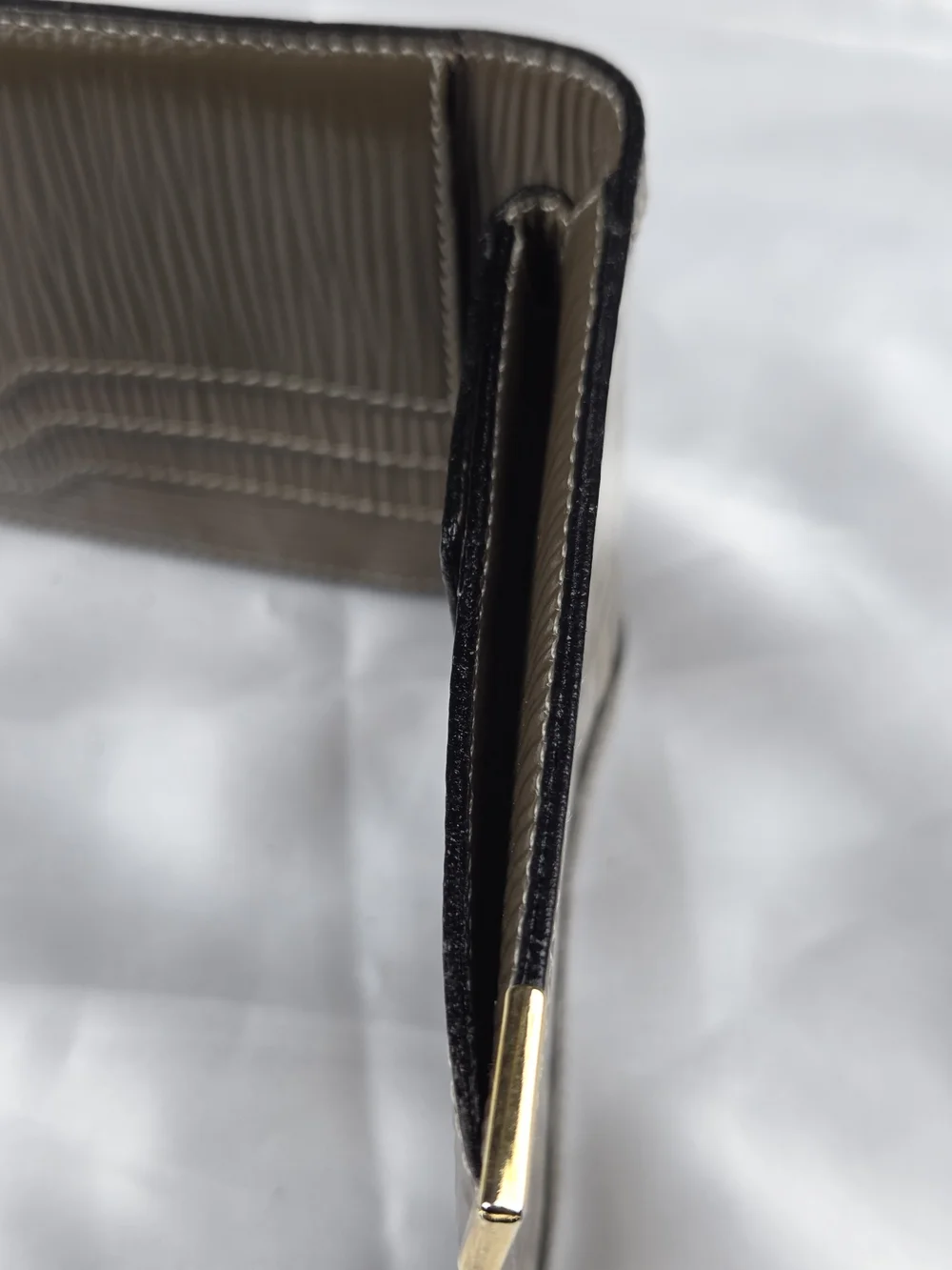 Vintage Fendi Zucca FF Monogram Bifold Wallet Brown Leather Gold Hardware